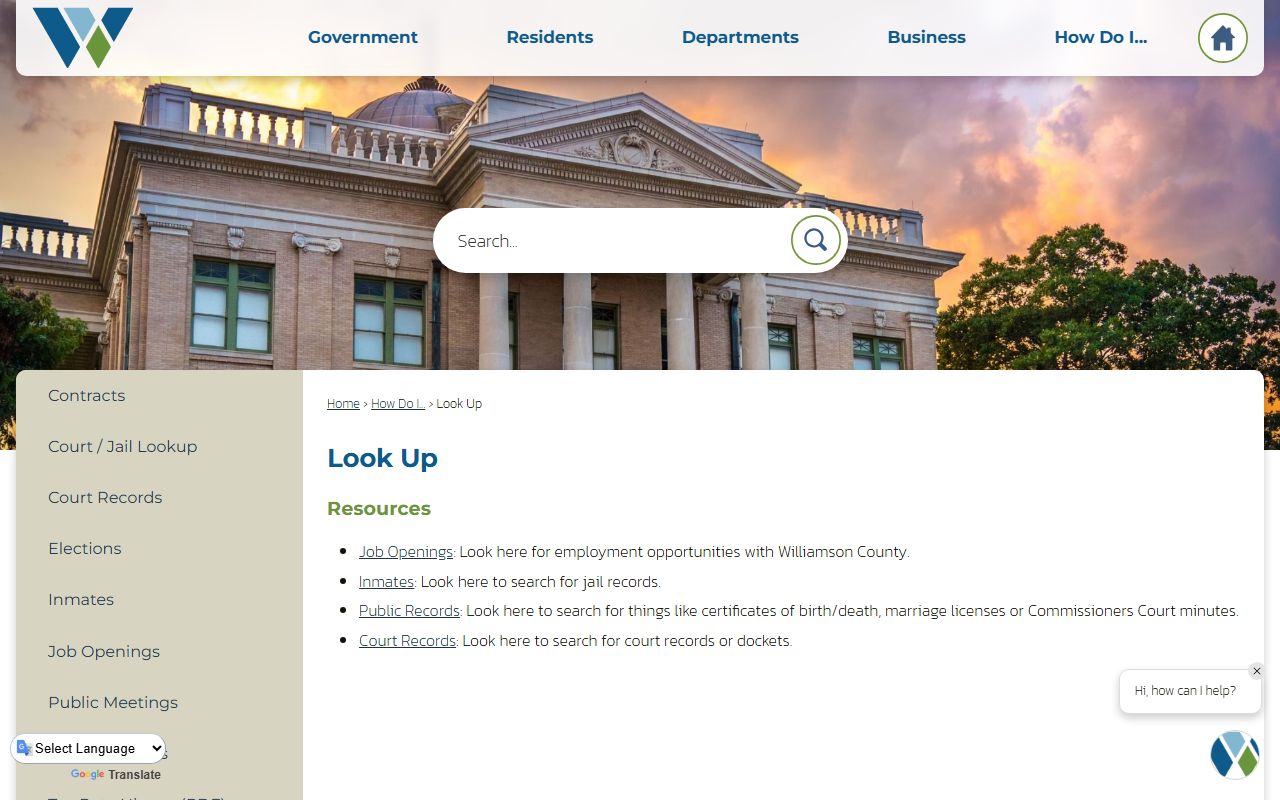 Georgetown 72 hour booking Williamson County inmate search