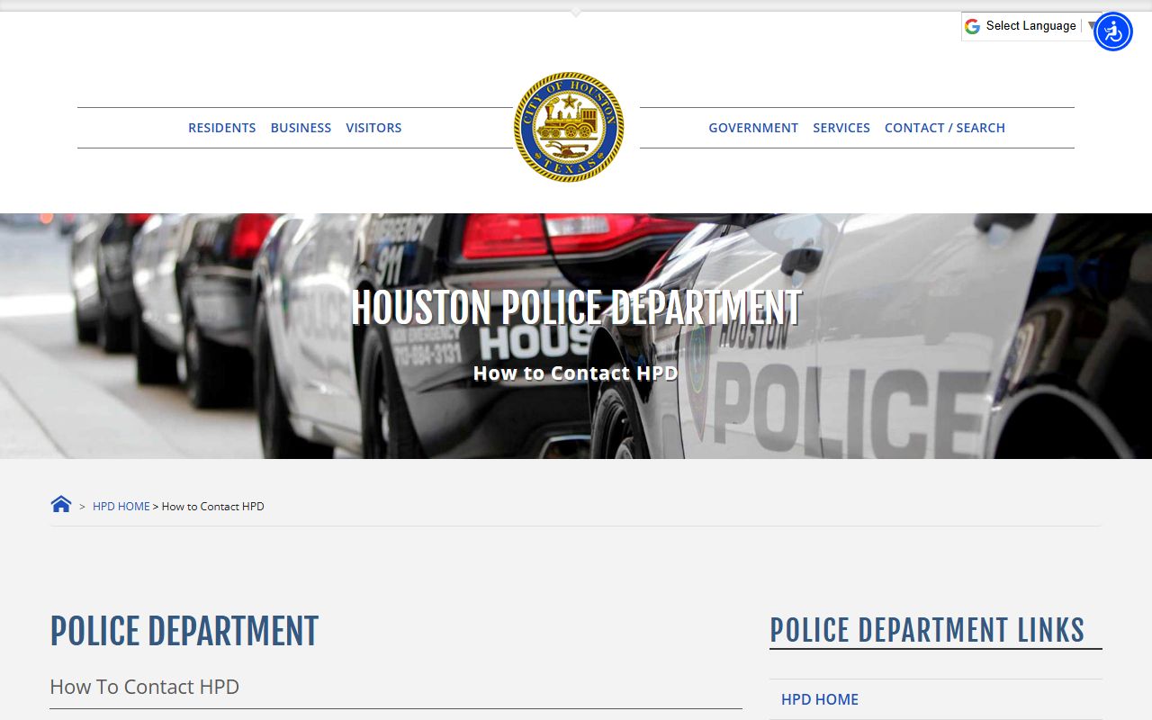 Houston 72 hour booking HPD contact information