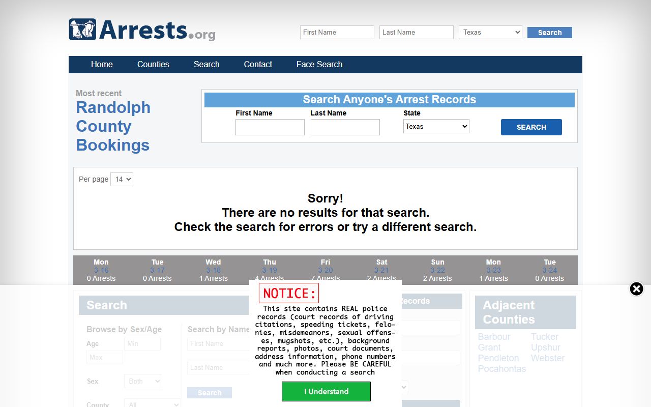 Austin County 72 hour booking arrest records