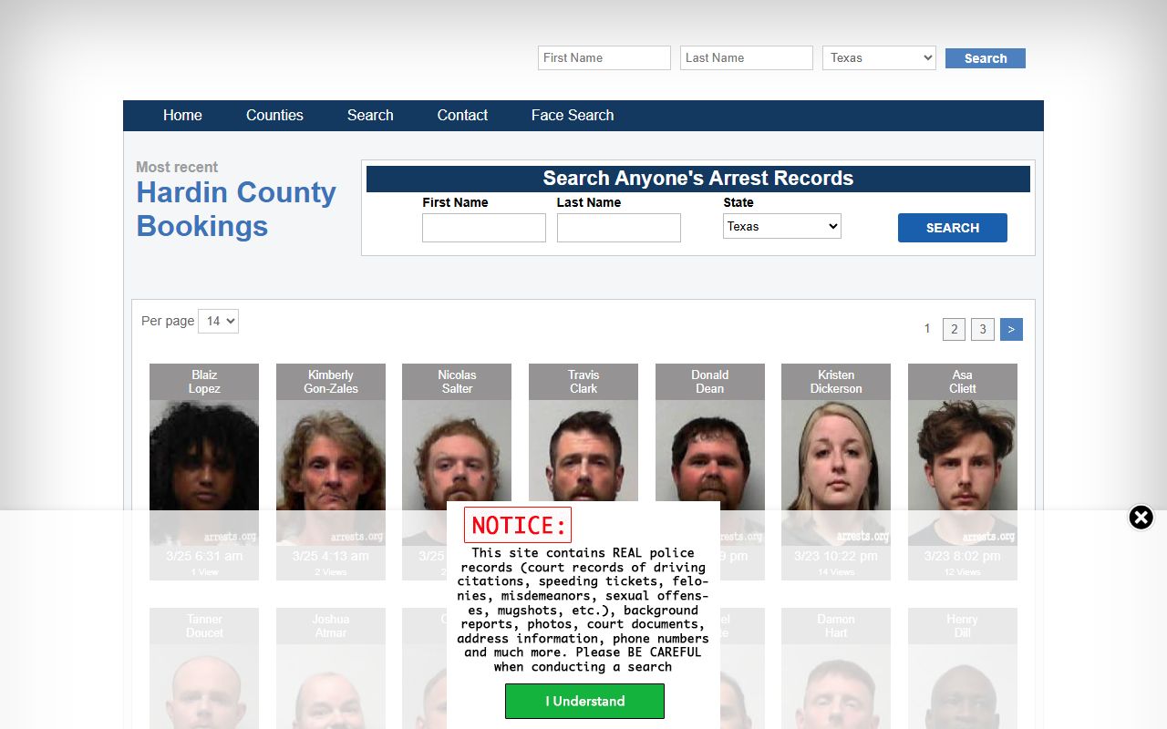 Bell County 72 hour booking arrest records