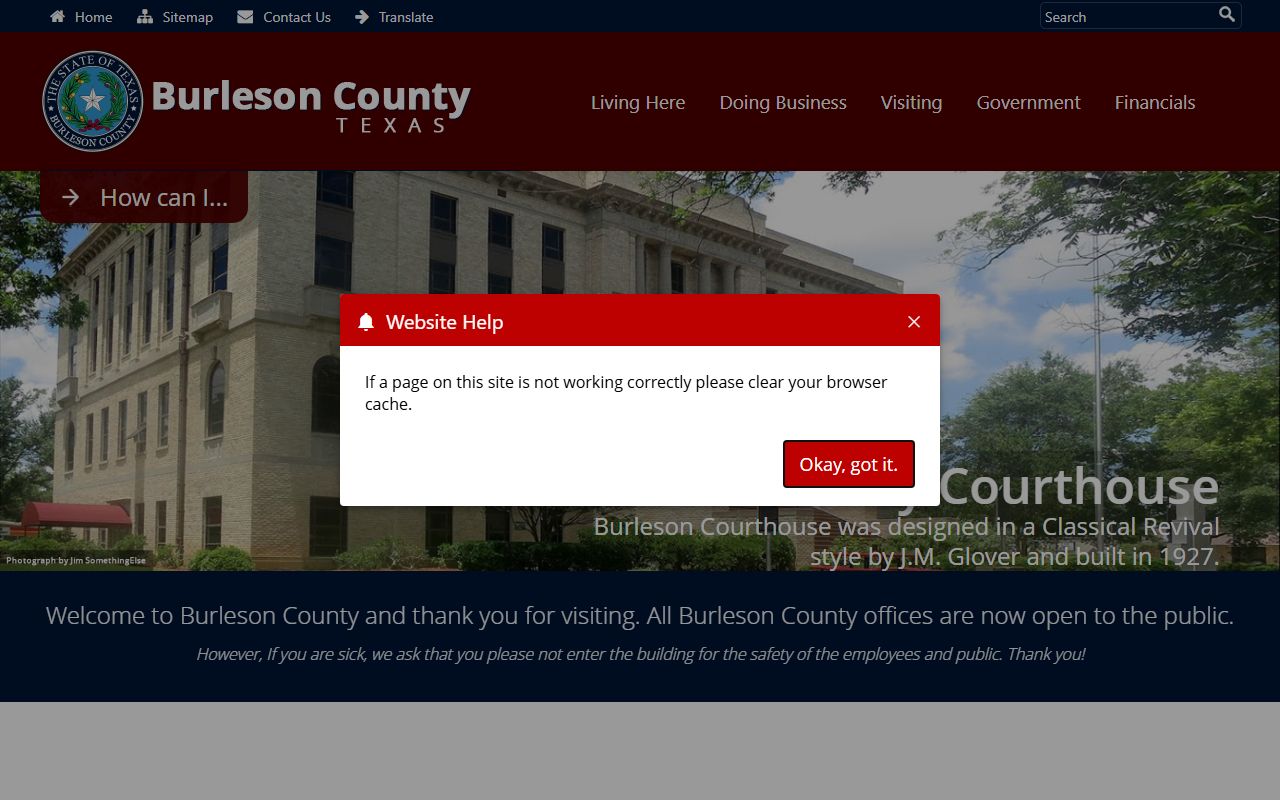 Burleson County 72 hour booking official website
