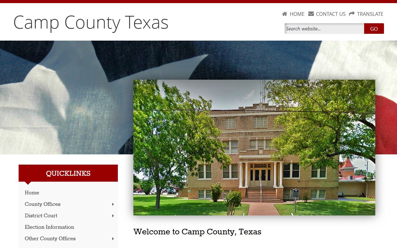 Camp County 72 hour booking official website