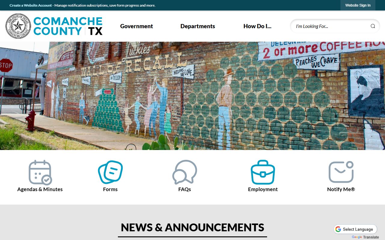 Comanche County 72 hour booking official website