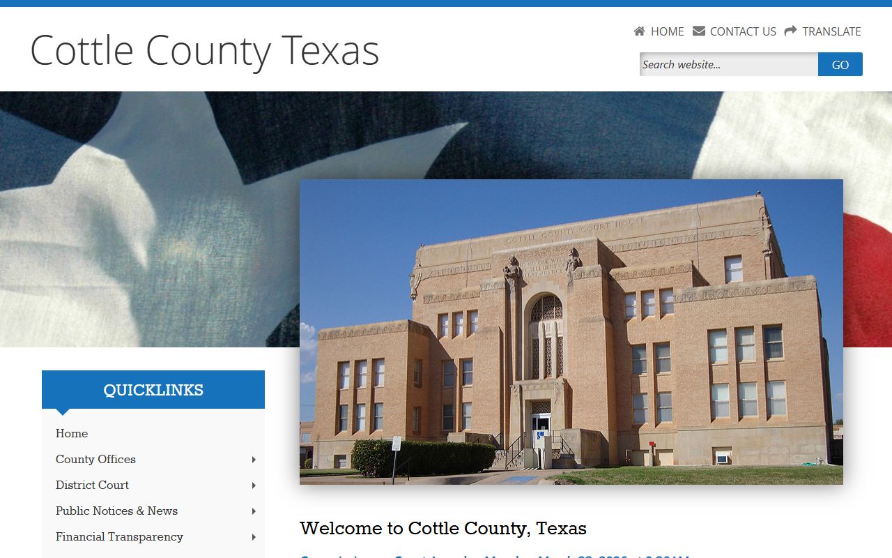 Cottle County 72 hour booking official website
