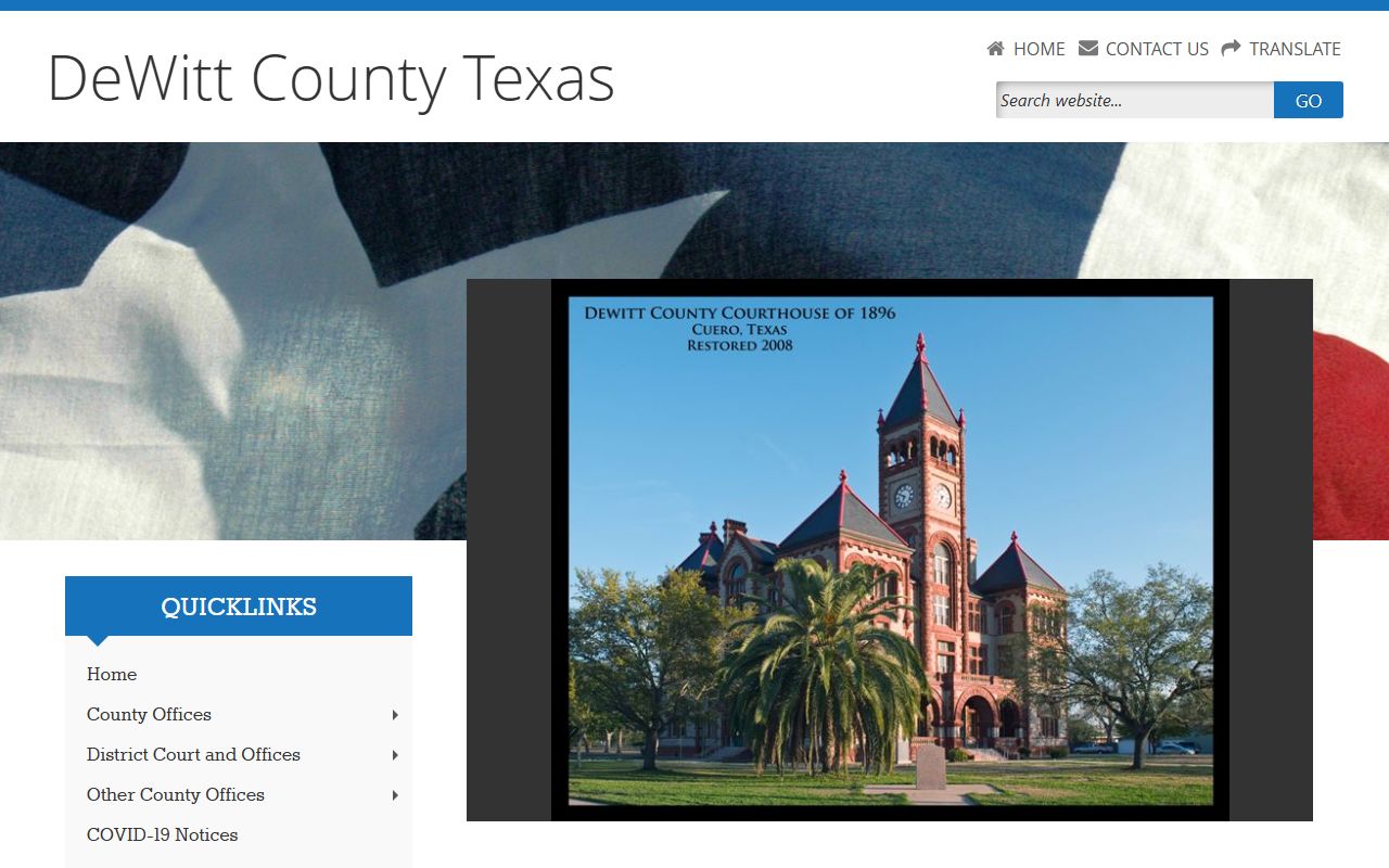 DeWitt County 72 hour booking records portal