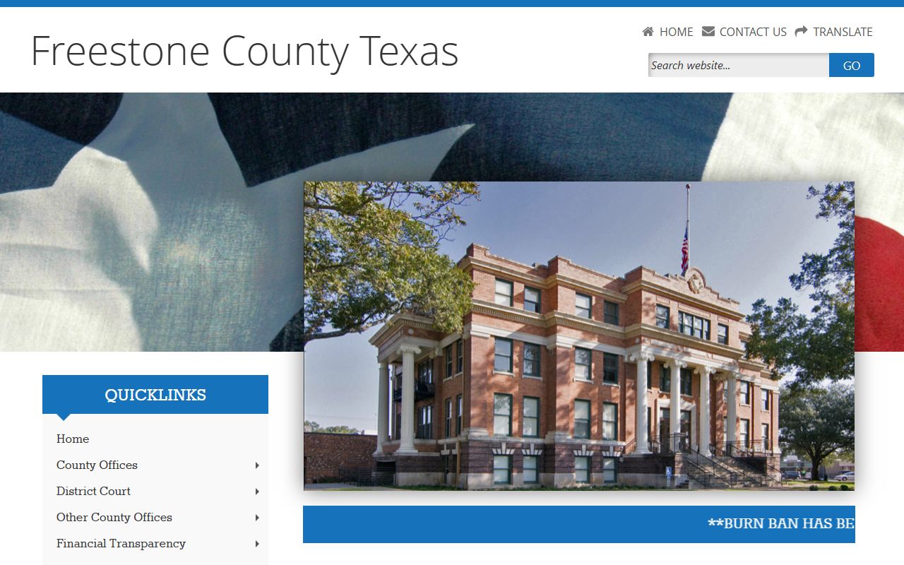 Freestone County 72 hour booking records portal