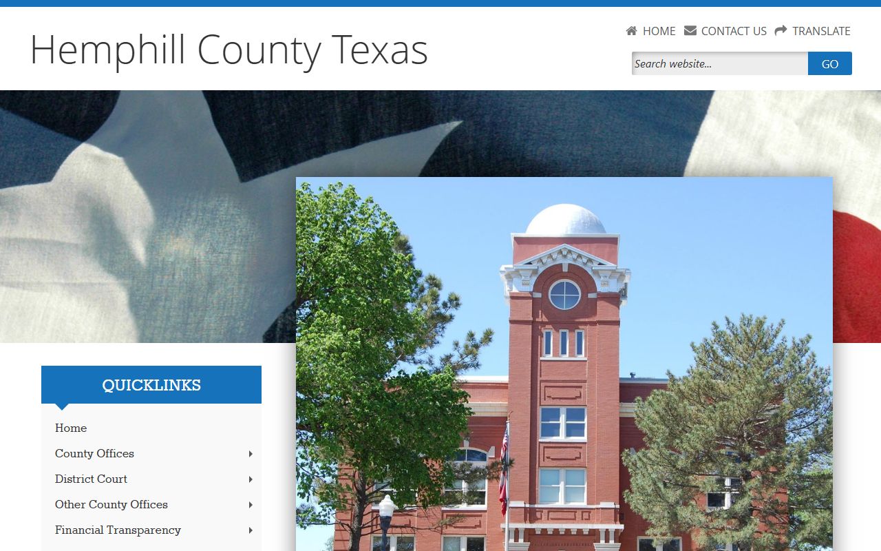 Hemphill County 72 hour booking records portal