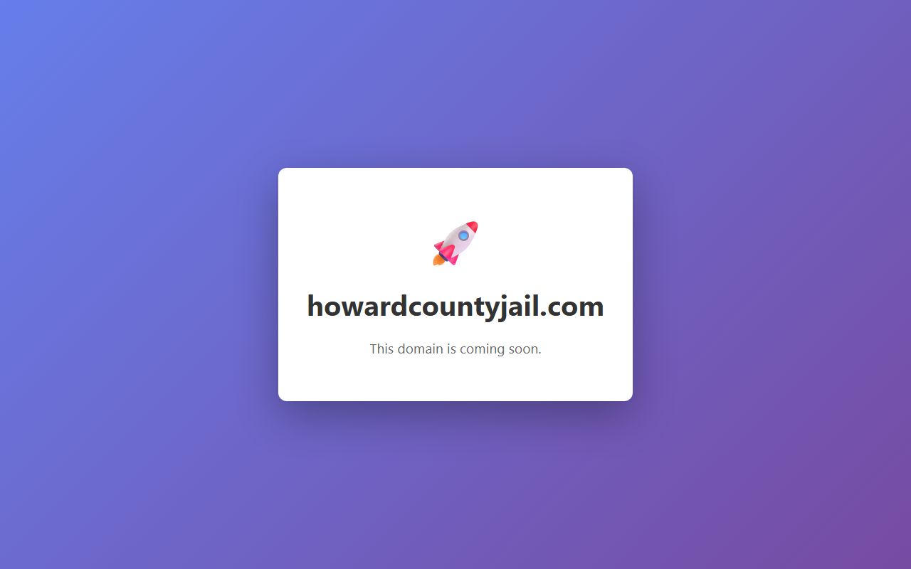 Howard County 72 hour booking records portal