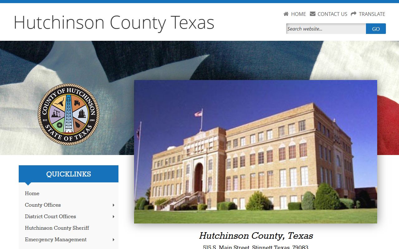 Hutchinson County 72 hour booking records portal