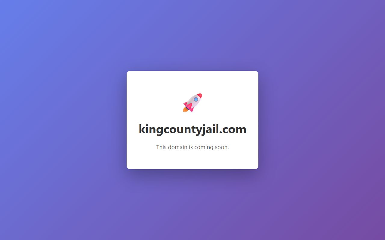 King County jail information for 72 hour booking records