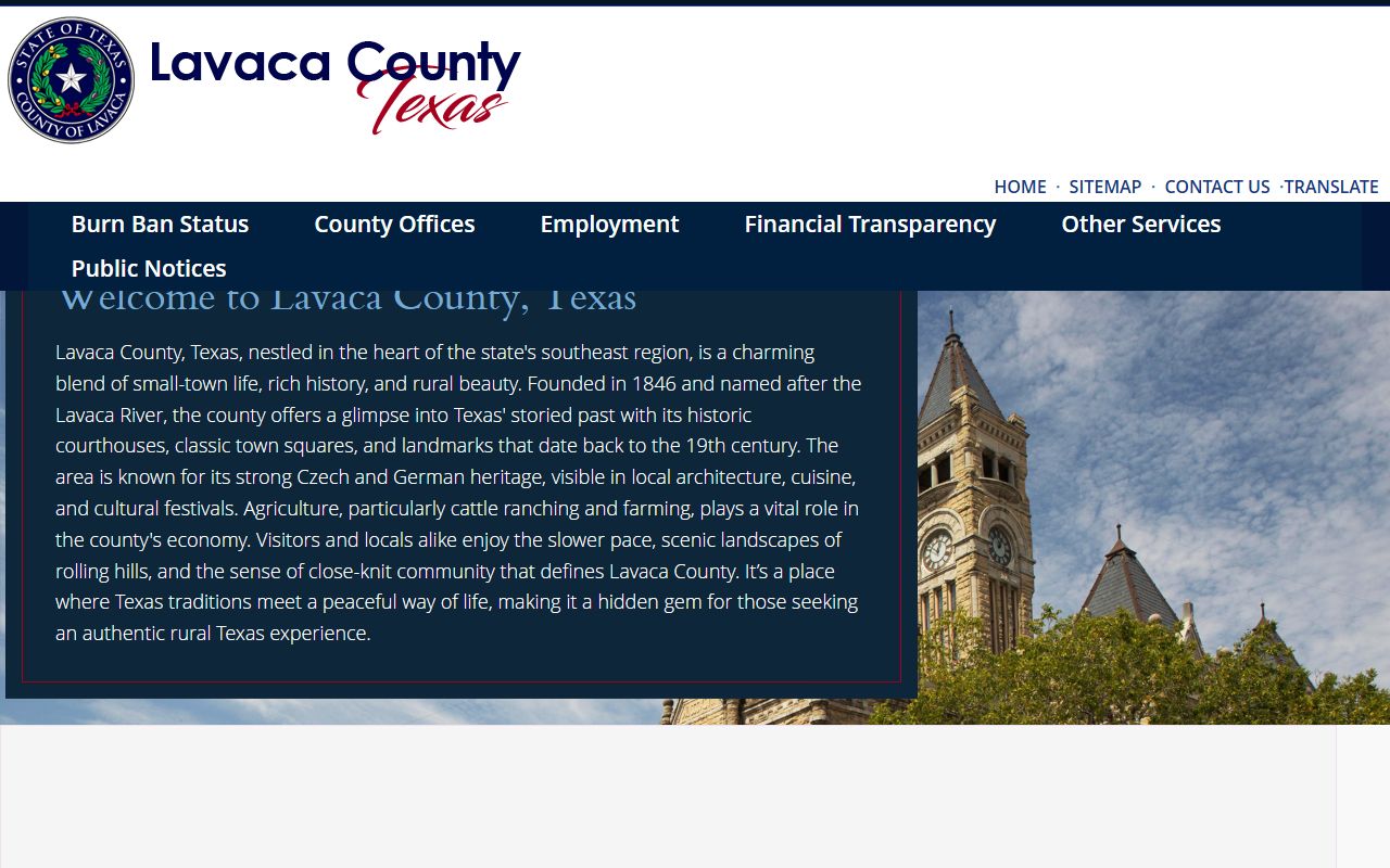 Lavaca County 72 hour booking official website