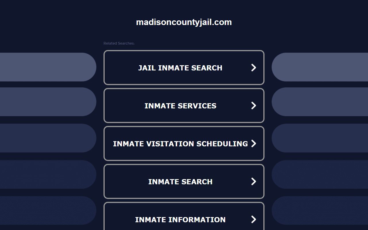 Madison County jail information and 72 hour booking details