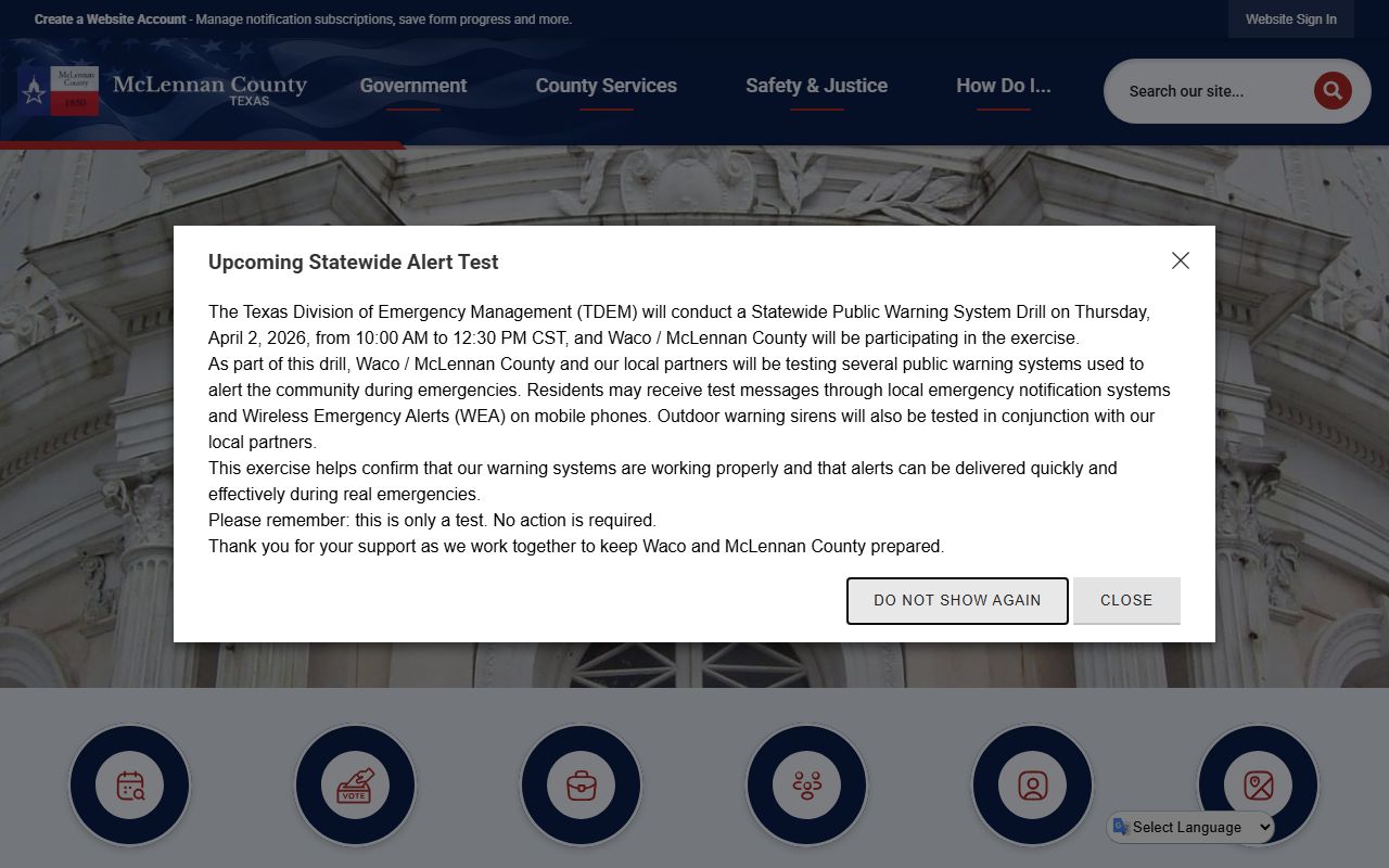 McLennan County official website for 72 hour booking records