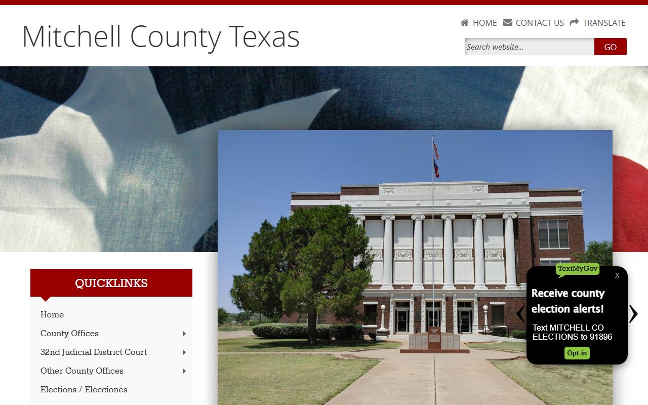 Mitchell County official website for 72 hour booking records