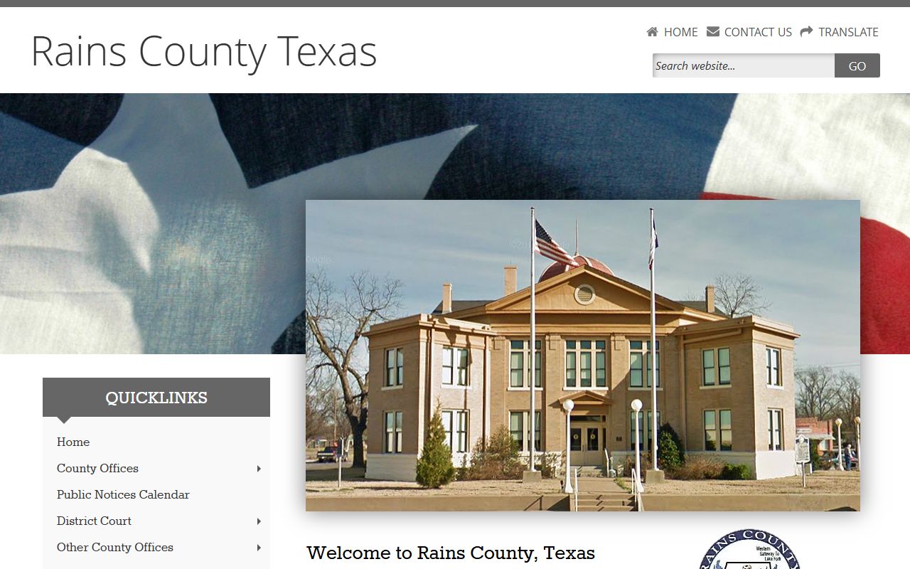 Rains County 72 hour booking records