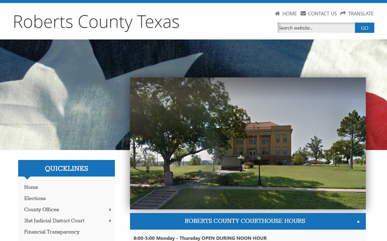 Roberts County 72 hour booking records