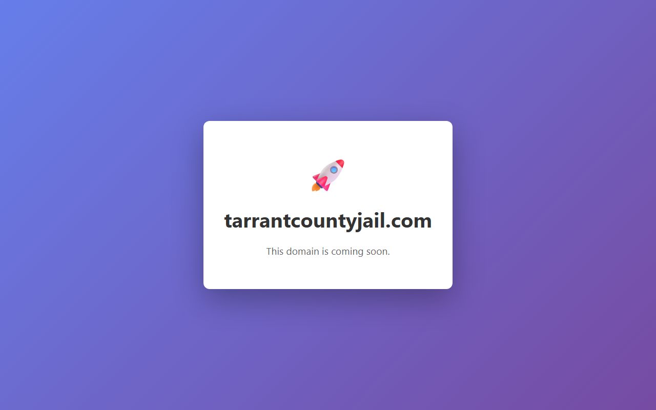 Tarrant County 72 hour booking records