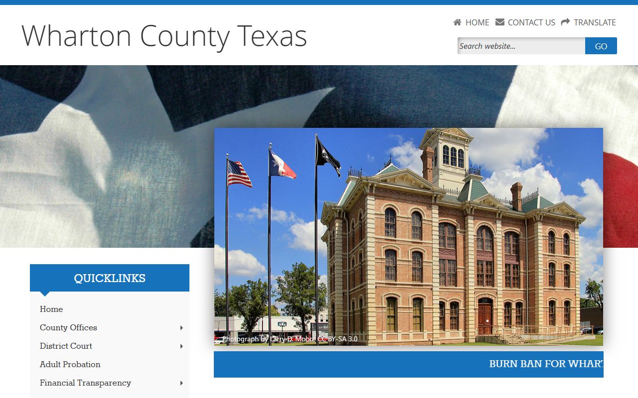 Wharton County 72 hour booking records