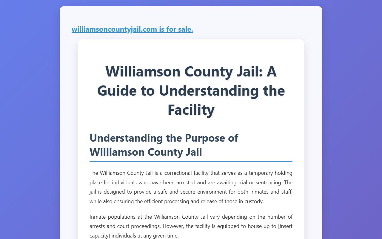 Williamson County 72 hour booking records